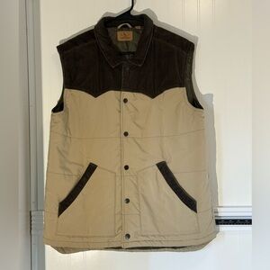 RedHead Men's Brown and Tan Western Vest